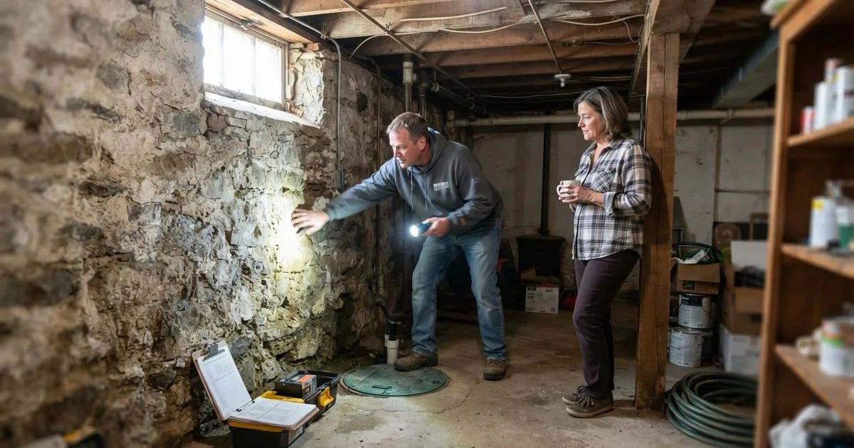 Waterproofing an older or stone-foundation home in Rock County