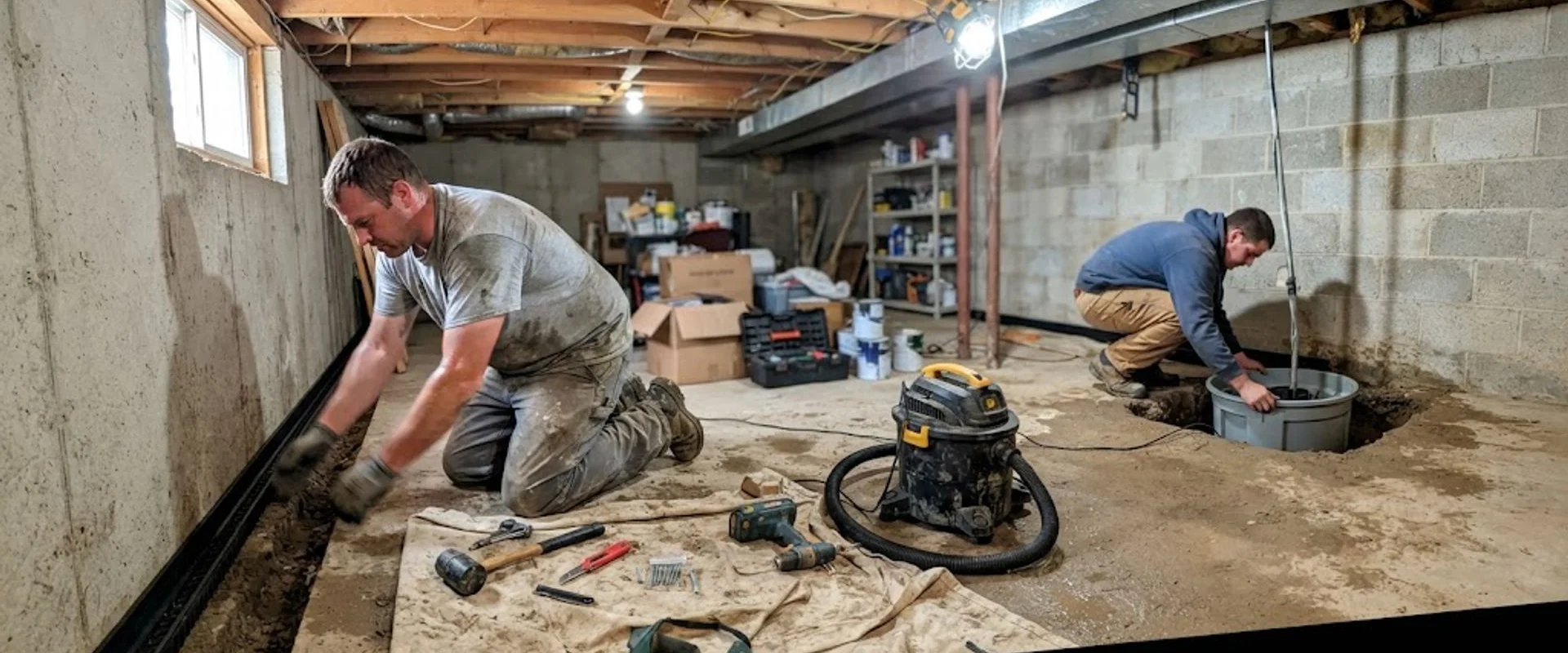 Basement Waterproofing in Rock County, Wisconsin
