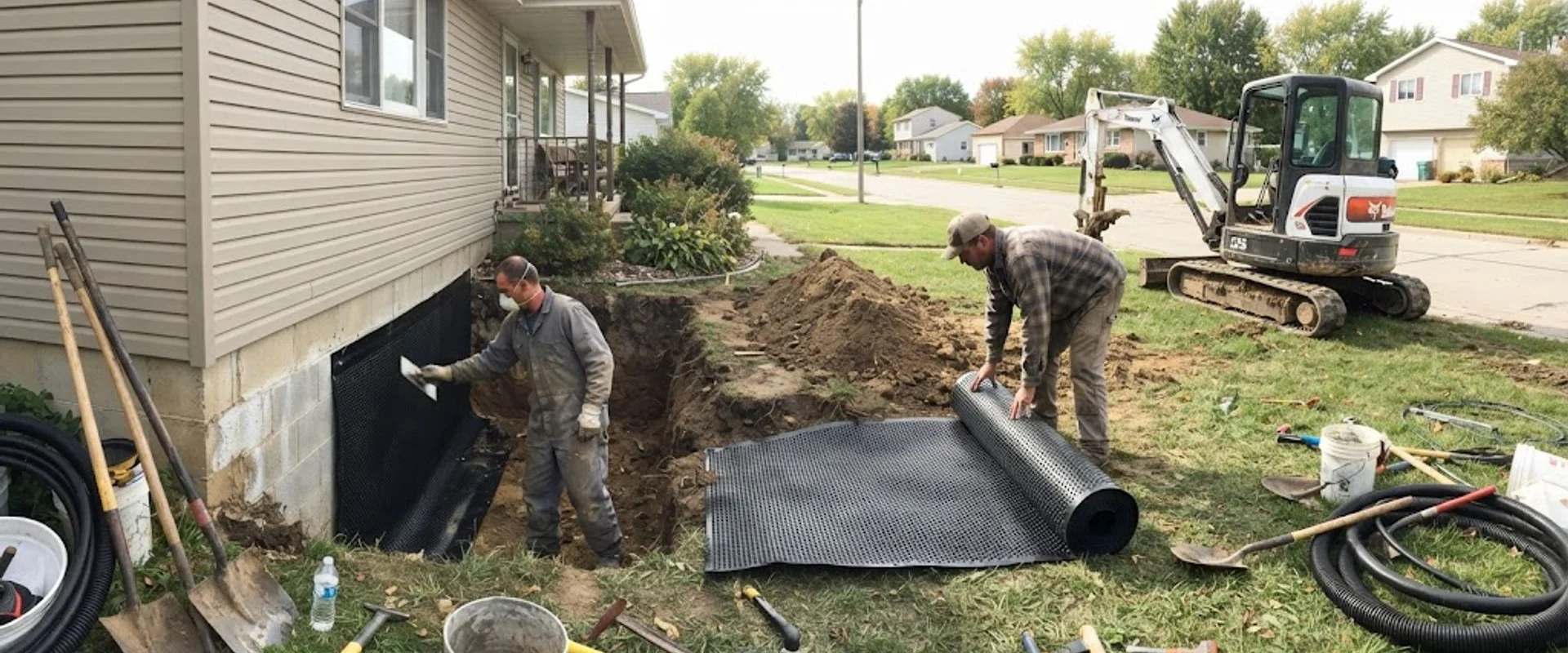 Exterior & Below-Grade Waterproofing in Rock County, Wisconsin